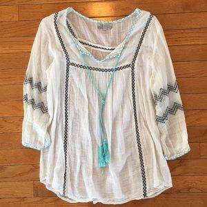 Boho Embroidered Tunic